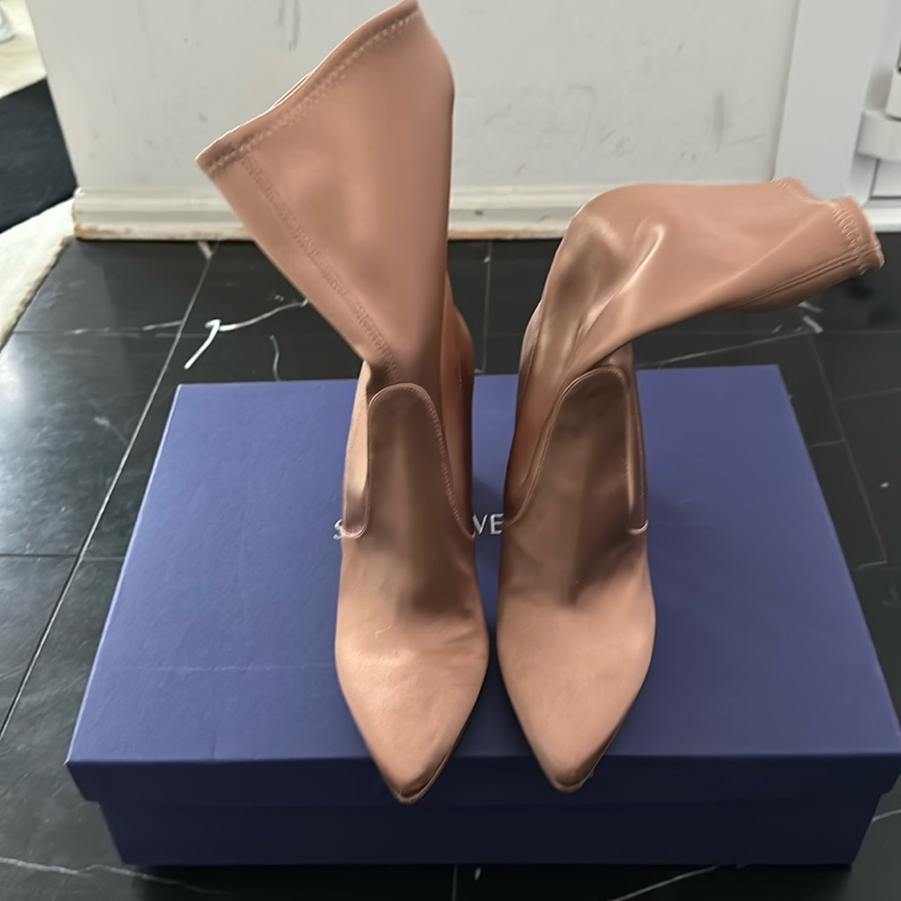 Stuart Weitzman Satin Clinger Bootie